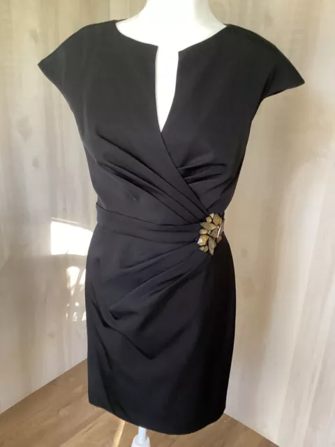 Tadashi Shoki Black Formal Dress size 6 Embellished Wedding Guest Party Tadashi Shoki Black Formal Dress size 6 Embellished Wedding Guest Party