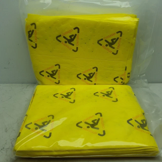 40 Pack BRADY SPC 15" x 19" Absorbent Pad 0.3 gal Absorbed Per Pad MXP-C20