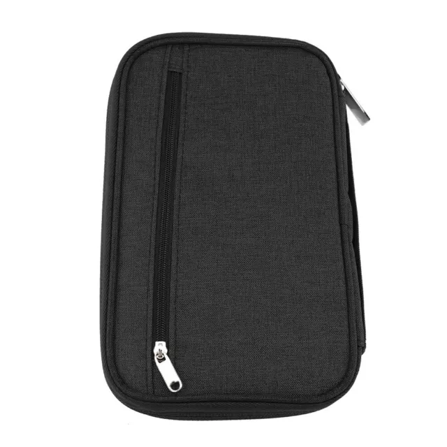 (Black S)Travel Passport Holder Credit Card Organizer Wallet Document Bag Car UK