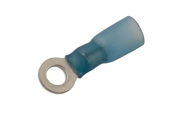 Connect Blue Heatshrink Ring Terminal 6.0mm Pack of 25 - 30202