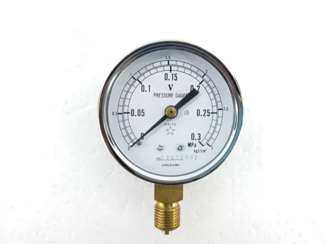 Daito Keiki 62Mm ,Range O To 3 Kgf/Cm2/ 0 To 0.3 Mpa Pressure Gauge