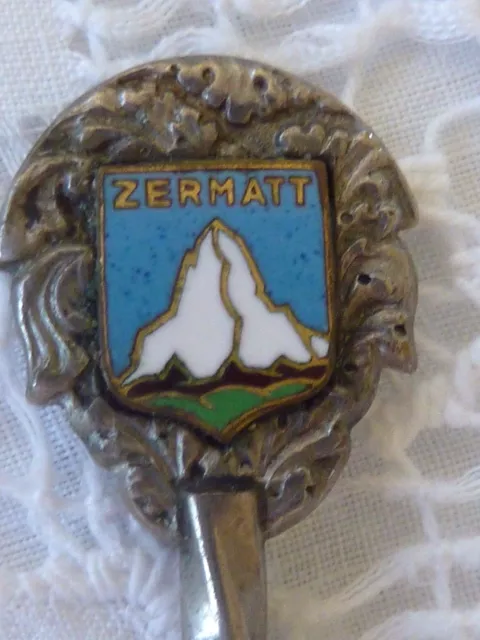 Augis Zermatt Souvenir Spoon Silver Plate 2