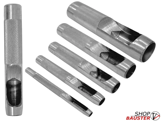 Lederschneider Stahl für Skins Meißel Handwerk Cutter Locher Leder Loch 2-20mm