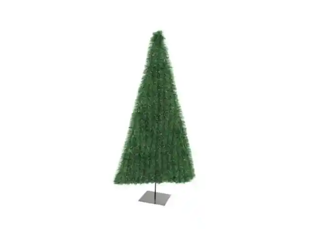 Europalms Kunststoff Tannenbaum flach dunkelgrün/Weihnachtsbaum/Christbaum 150cm