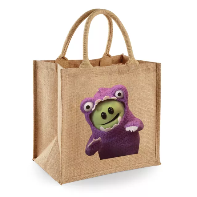 Purple Monster Mona Jute Bag Cotton Shopper Gift New Nanalan Mona