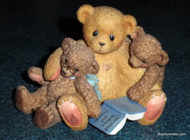 Cherished Teddies Caleb and Friends 661996 Enesco (Bears Hugging) Figurine W Box