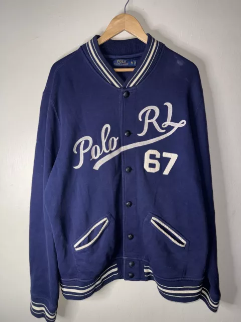 Polo Ralph Lauren Jacket Size XL Varsity Jacket Baseball 24x30