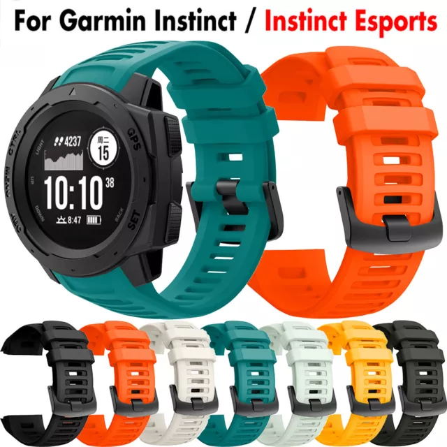 Sport Silicone Watch Band Strap For Garmin instinct Tide/Esports/Solar/Tactical