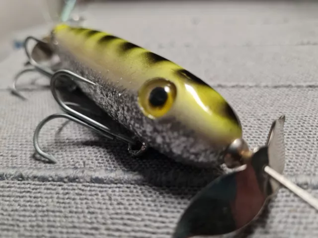 Vintage Rare Bagley Diving Killer B Weighted Chin Lure