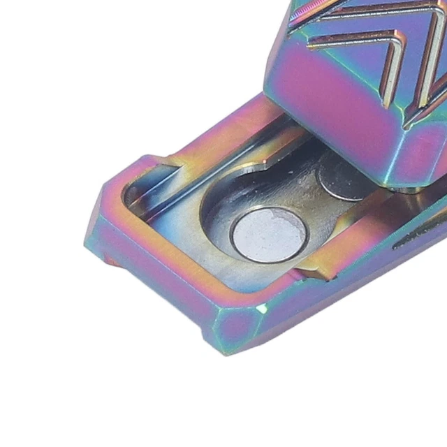 (Colorful)Fidget Toy Mini Slider Fidget Toy Portable Compact Stainless Steel