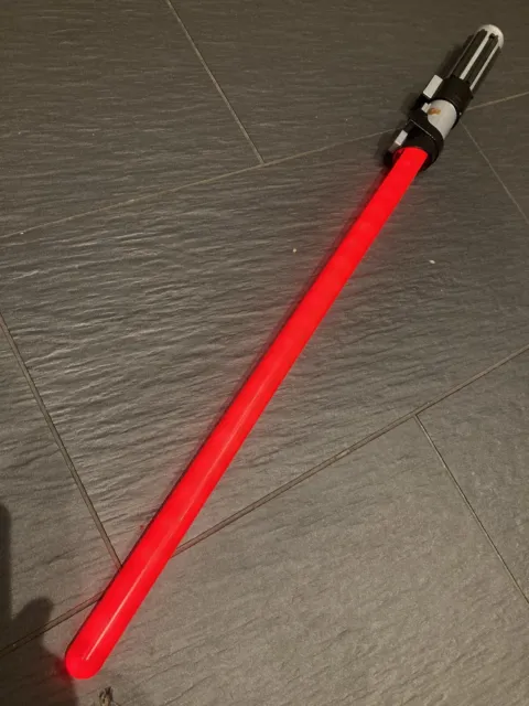 Disney Star Wars Anakin Darth Vader FX Lightsaber Red Blade Light AS IS- 3
