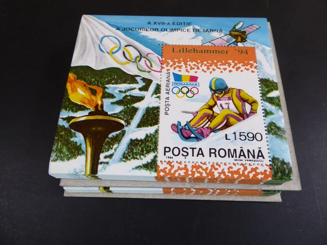 Rumänien 1994; 200 Blocks Winterspiele, **/MNH, Bl. 288, ME 900,-