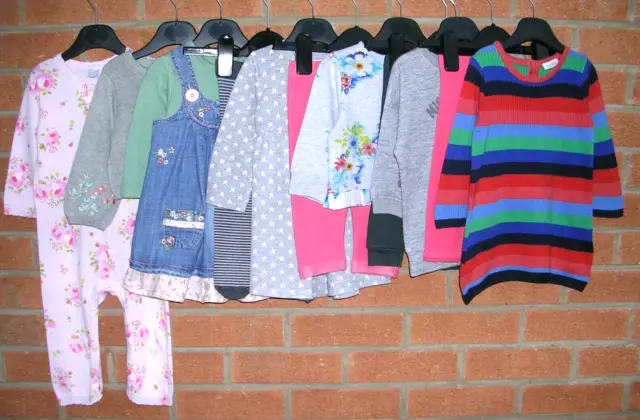 NEXT GAP BLUEZOO MINNIE MOUSE Girls Bundle Tops Leggings Dress Age 6-9 Months
