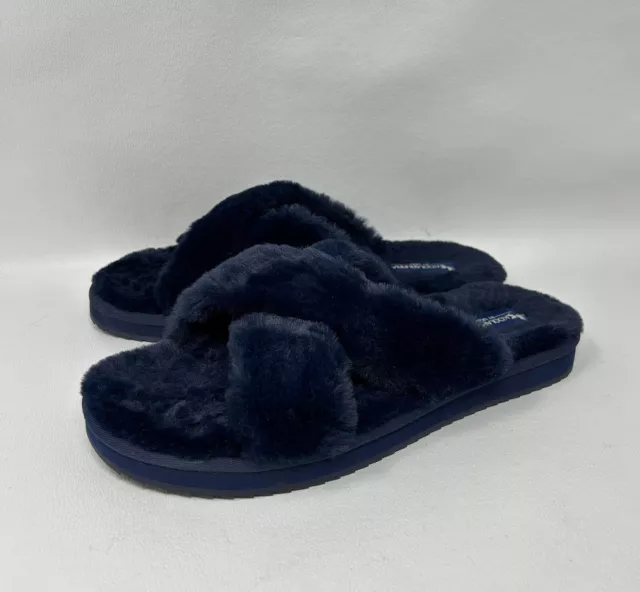 Koolaburra By Ugg 1105871 Women's Navy Blue Ballia Slide Slippers Size 10