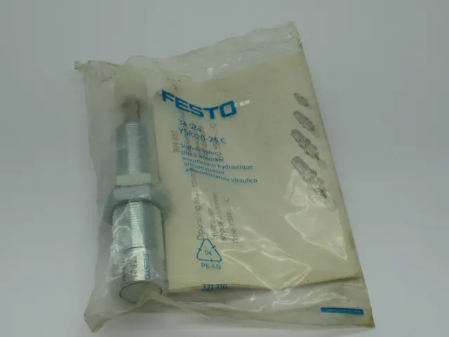 Festo YSR-20-25C Hydraulic Shock Absorber With Path Controlled Throttle NEW