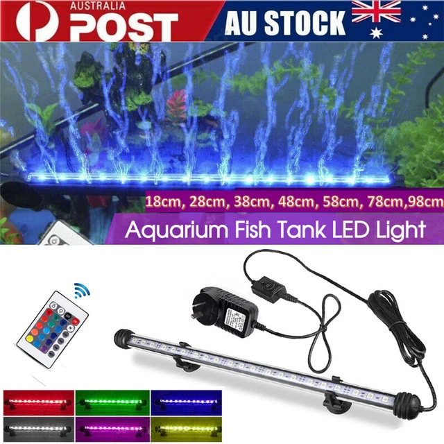 LED Aquarium Lights Bar Fish Tank Underwater RGB Light Full Spectrum Aqua Lamp