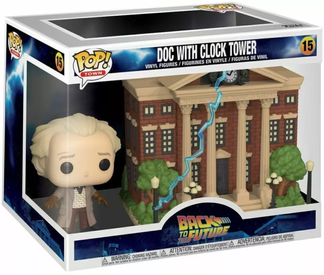 Funko POP ! Vinyl Doc with Town clock POP TOWN - Ritorno al futuro -  IN STOCK