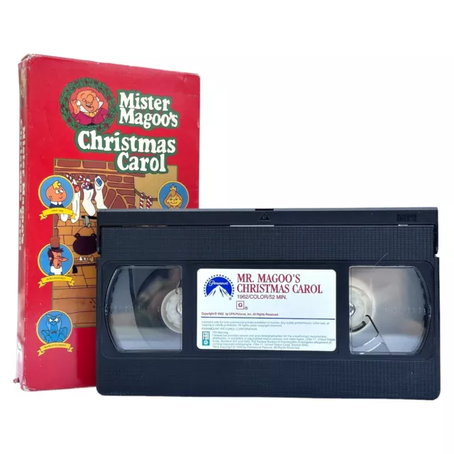 VTG MISTER MR. Magoo's Christmas Carol VHS 1992 Tape Paramount 7.99