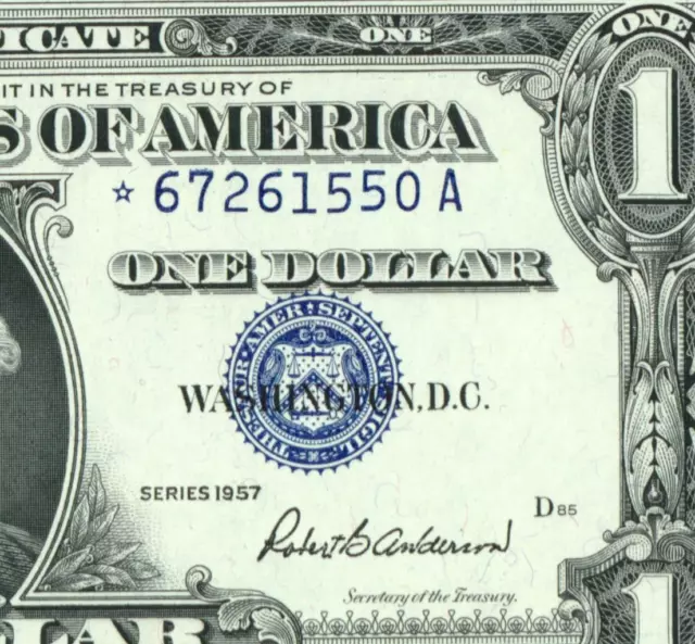 ** STAR ** $1 1957 (( CHOICE CU )) Silver Certificate DAILY CURRENCY AUCTIONS