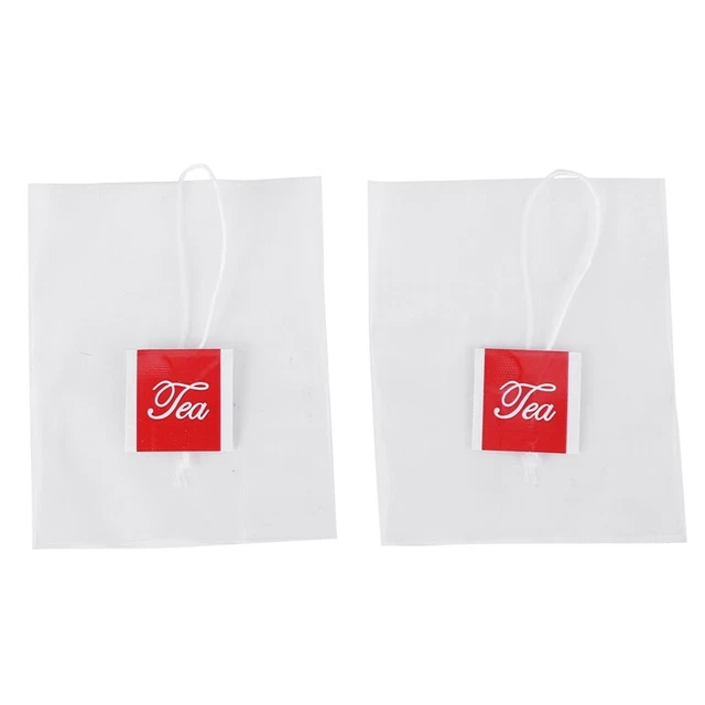 1000 pz5,5 x 7 cm borsa da tè piramide nylon borsa da tè a corda singola trasparente Z2M4