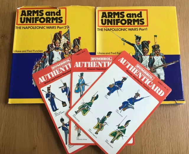 Arms and Uniforms: The Napoleonic Wars, Part 1 & 2 by  Funcken +3 Authenticards