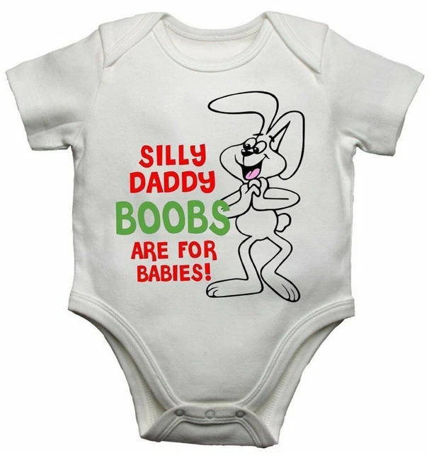 Divertenti gilet personalizzati body stupidi papà boobs sono per bambini unisex