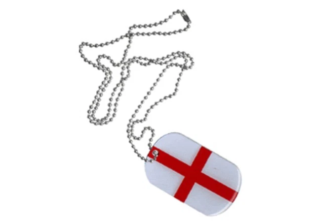 Dog Tag Fahne Flagge England DogTag 3x5cm Kette mit Anhänger