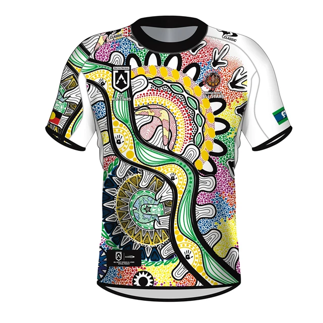 INDIGENOUS ALL STARS 2024 Jersey Sizes Small 7XL & Kids 614 White