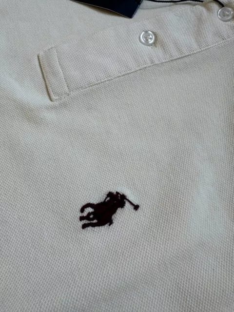 Polo Ralph Lauren Langarm-Poloshirt, Polokragen, Weiß, Größe M 3