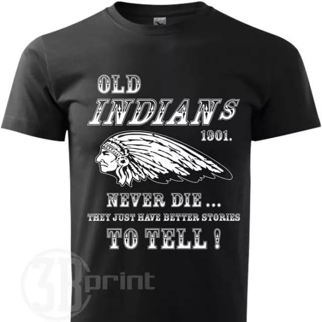 Indian motorcycle Men Herren T-Shirt Indian Fans Funny Zitat Kurzarm 3 Farbe