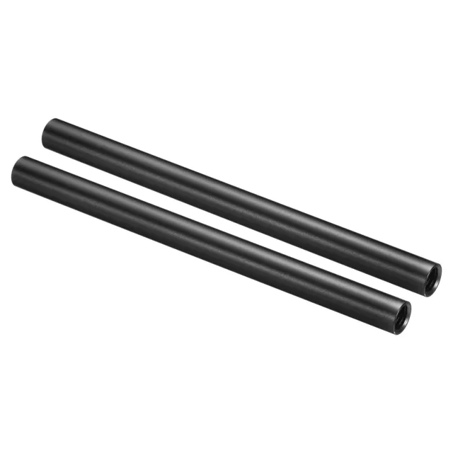 8" 15mm Rod Camera Rods M12 Thread Aluminum Alloy for Rail Support System, 2pcs