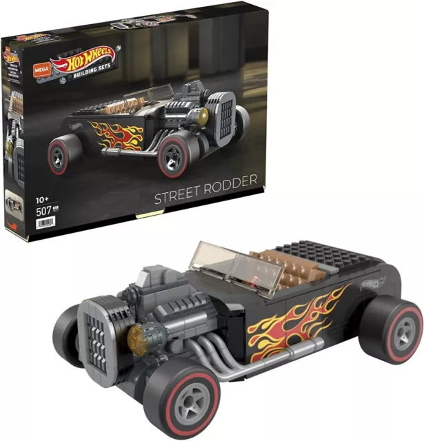 Méga Construx Hot Wheels Street Rodder-Bauset, Bauspielzeuge pour Enfants