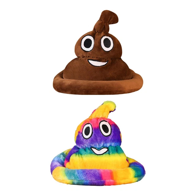 PLUSH POOP COSTUME Hat Dressing up Headgear for Boys Girls Masquerade ...