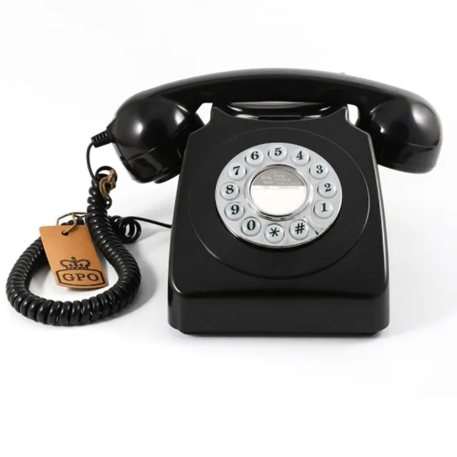 Opis 60s Mobile: Telephone Vintage Fixe Gsm 2g Rétro Avec Cadran Rotatif à  Prix Carrefour
