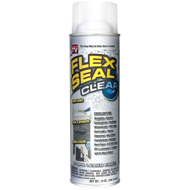 FLEX SEAL SPRAY Rubber Sealant Coating, 14oz, Clear 29.99 PicClick