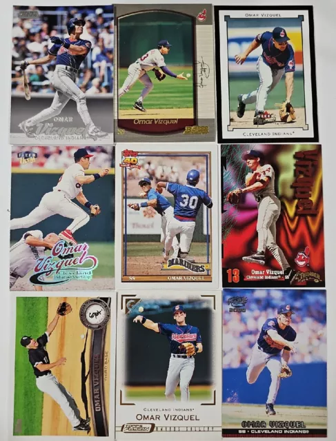 Omar Vizquel 16 Card Lot All Different Cleveland Seattle Mariners SF Giants