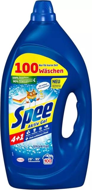 Spee Aktiv Gel Universal 4+1 Flüssigwaschmittel weiße & helle Wäsche 1x 100 WL