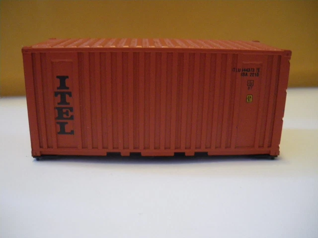 SHIPPING CONTAINER: ITEL: 20’: HO Scale 1:87 *actual shipping* $8.00 ...