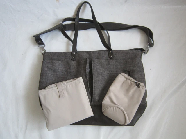 Mamas & Papas Ocarro Bowling Style Wickeltasche Tweed braun
