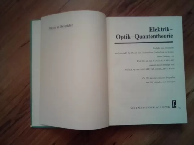 DDR 1975 Elektrik, Optik, Quantentheorie. Vladimir, Hajko und Schilling Heinz, 2