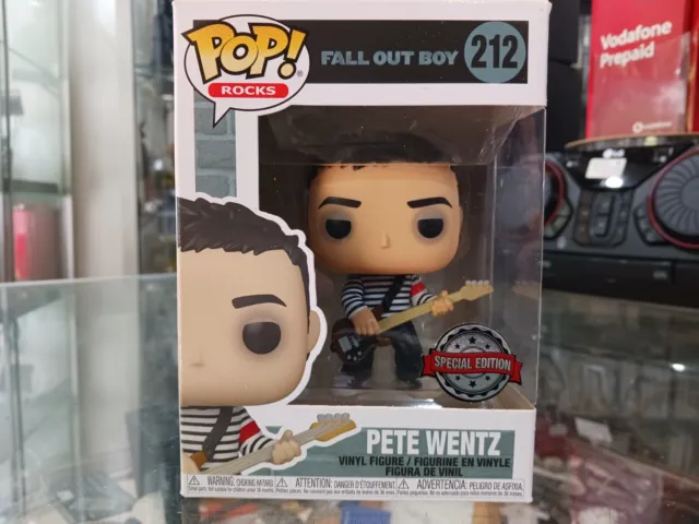 Pete Wentz Signed Official Fall Out Boy Funko Pop Vinyl Figure Beckett