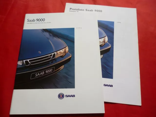 SAAB 9000 CS CSE CD CDE Aero Griffin Prospekt Brochure Preisliste Pricelist 1995