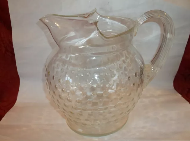 Depression Era Macbeth-Evans Hobnail Pitcher...NICE!