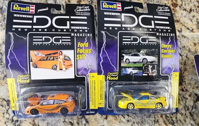 Revell Lowrider Edge Ford Focus SVT & Chevy Cavalier Coupe 2 Car Lot SEE DESCRIP