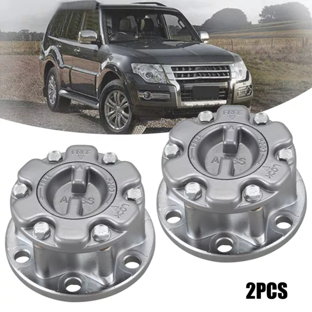 2Pcs Free Wheel Locking Hub Manual Lock For Mitsubishi Triton Pajero Delica L200 2