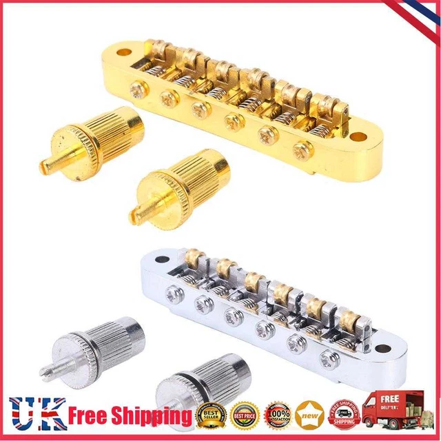 Tune-O-Matic Electric Guitar Bridge Roller Saddle with Screws for LP EPI Guitar
