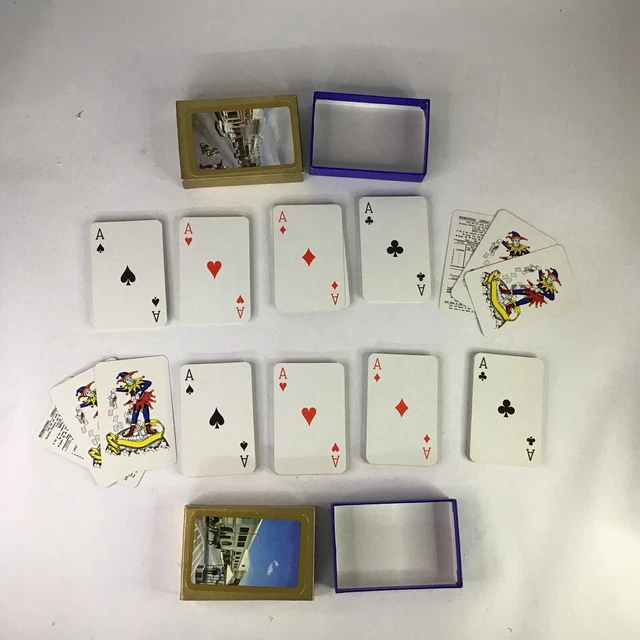 Vtg BERMUDA Souvenir Playing Cards 2 Decks in Boxes Complete Heyl's & Front St