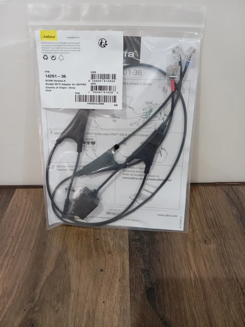 Adapter Kabel für Jabra GO PRO Headset 14201-36 Gebraucht