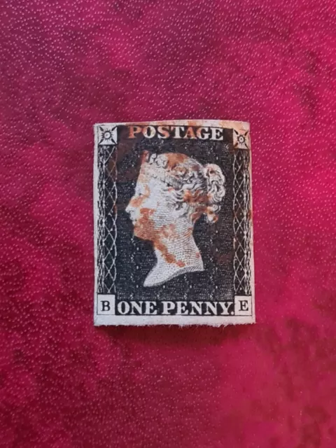 1840 Black Penny Stamp Be