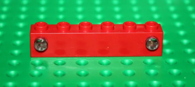 LEGO ref 4170 Electric Train Light Prism 1x6 Holder Red+2 Prism ref 4171 rare !!
